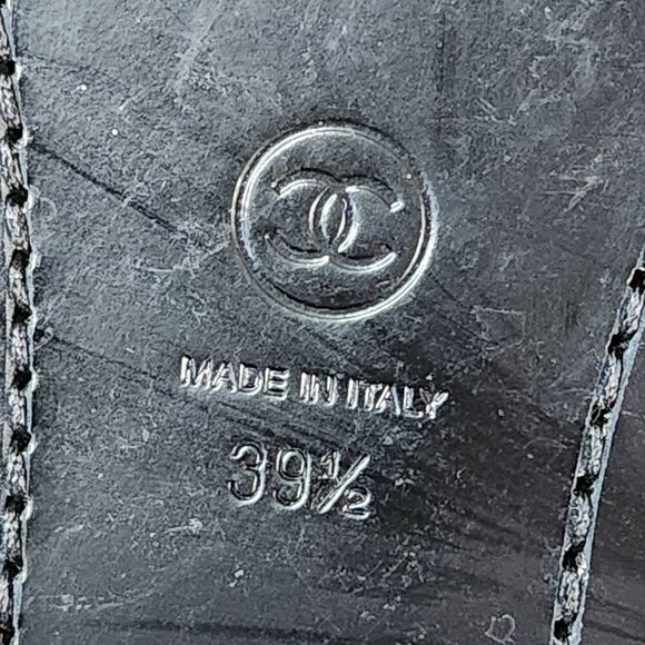 Chanel Mid-Calf Quilted Black Leather Boots, Authentic - Picture 8 of 12